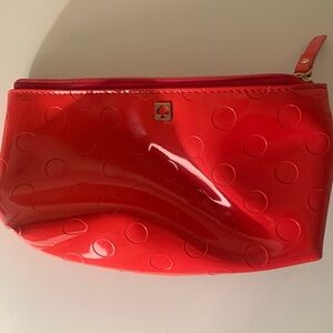 Kate Spade Red Polka Dot Women's Make Up Case